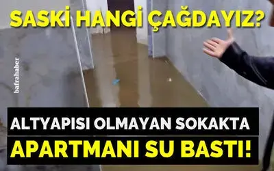 Altyapısı Olmayan Sokakta Apartmanı Su Bastı!