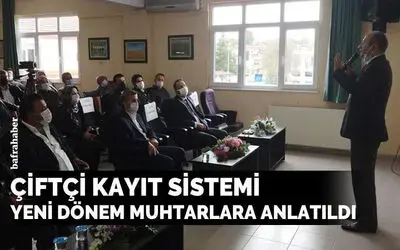 Bafra’da ÇKS’de yeni dönem muhtarlara anlatıldı
