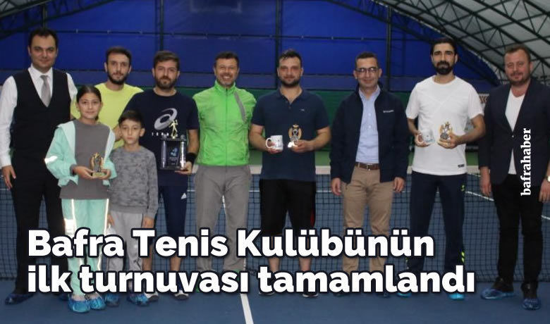 Bafra Tenis Kulübünün İlk Turnuvası Tamamlandı - Bafra Tenis Kulübü 1. Tenis Turnuvasının şampiyonu Ecz. Abdullah Yıldırım oldu. 