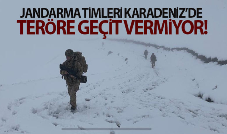 Jandarma timleri Karadeniz'deteröre geçit vermiyor - Kar, kış, zorlu arazi şartları demeden Trabzon’da terörle mücadele sürüyor.