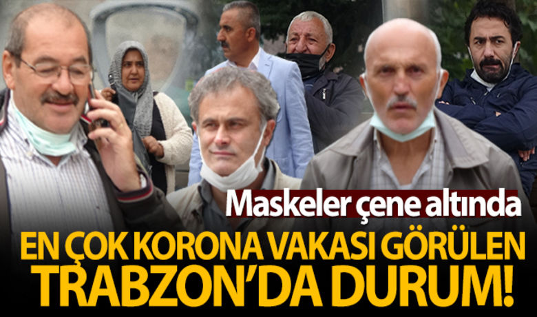 En çok Covid vakasınıngörüldüğü Trabzon'da maskeler çene altında - Korona virüs nedeniyle en çok vaka görülen iller arasında birinci sırada yer alan Trabzon’da vatandaşlar maske kuralına dikkat etmiyor.