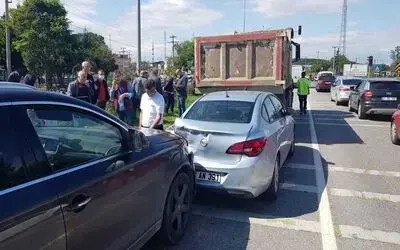 Samsun’da zincirleme trafik kazası

