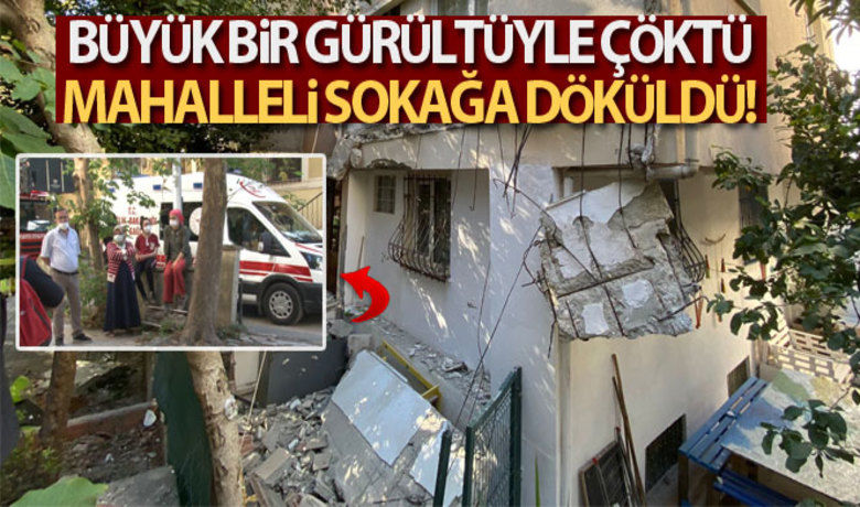 Kadıköy'de 25 yıllık binanınbalkonları çöktü, mahalleli sokağa döküldü - Kadıköy'de 25 yıllık binada iki dairenin balkonu çöktü. Balkonlarda ve apartmanın bahçesinde kimsenin bulunmaması olası bir faciayı önlerken, olay mahallede paniğe neden oldu.