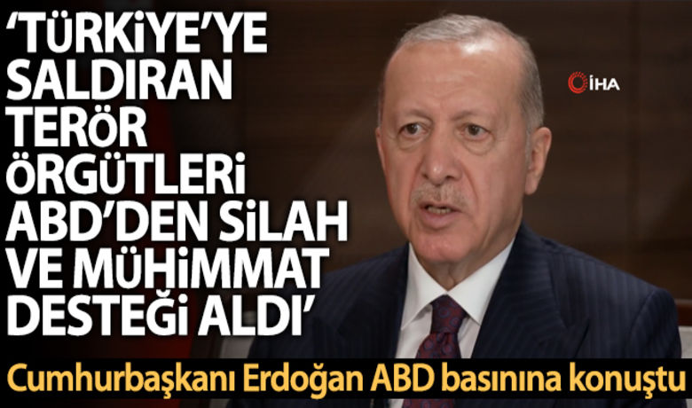 Cumhurbaşkanı Erdoğan, Amerikan CBSkanalına önemli açıklamalarda bulundu - Cumhurbaşkanı Recep Tayyip Erdoğan, Amerikan CBS televizyon kanalına verdiği mülakatta, “Türkiye’ye saldıran terör örgütleri de maalesef Amerika’dan çok ciddi silah, mühimmat desteği aldı” ve “Bundan sonra ülkemize hala Afganlı mülteci almaya gücümüz yetmez. Açık söylüyorum, bizim kapımız yol geçen hanı değildir” dedi.