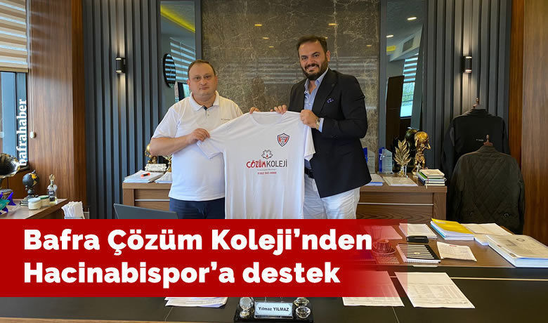 Bafra Çözüm Koleji’nden Hacinabispor'a Destek