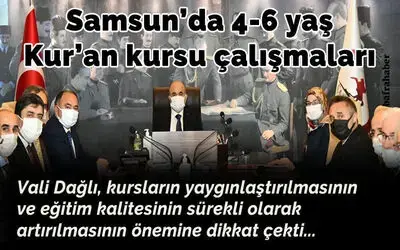 Samsun’da 4-6 yaş Kur’an kursu çalışmaları