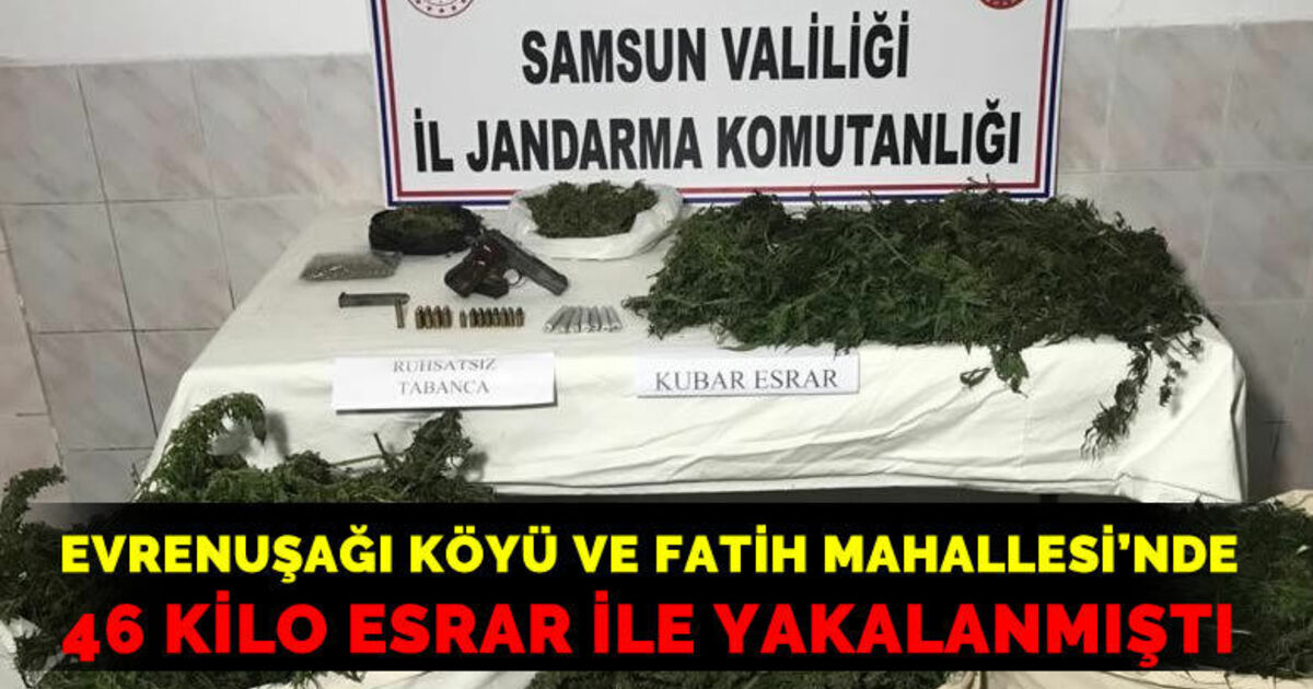 Evrenuşağı köyünde uyuşturucu ile yakalanan şahıs tutuklandı