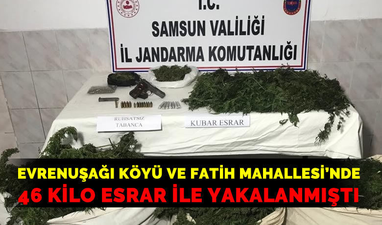 Evrenuşağı köyünde uyuşturucuile yakalanan şahıs tutuklandı - Samsun’un Bafra ilçesinde jandarmanın uyuşturucu operasyonda 1 kişi tutuklandı, 1 kişiye adli kontrol verildi.