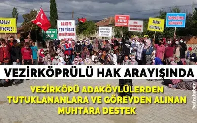 Vezirköprü’de eylem yapan vatandaşlardan ‘provokasyon’ tepkisi
