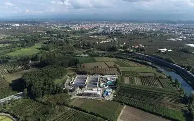 9,8 milyon euroluk atık su arıtma tesisinin yüzde 43’ü tamam