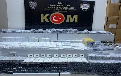 Samsun’da 2 bin 113 adet kaçak telefon aksesuarları ele geçirildi

