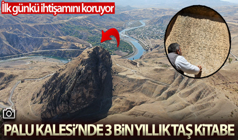 Urartular tarafından çivi yazısıyla yazılan 3 binyıllık taş kitabe, ilk günkü ihtişamını koruyor - Elazığ'da Palu Kalesi'nde bulunan ve Urartu Kralı Menua tarafından kayaya çivi yazısıyla yaptırılan taş kitabe, halen ilk günkü ihtişamını koruyor.	Kamil Can Kılıç - Rıdvan Yeşilırmak - İbrahim Meydanoğlu	 