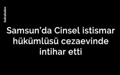 Cinsel istismar hükümlüsü cezaevinde intihar etti