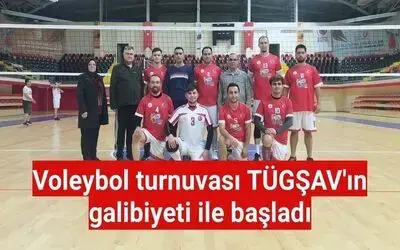 Voleybol Turnuvası Tügşav'ın Galibiyeti İle Başladı