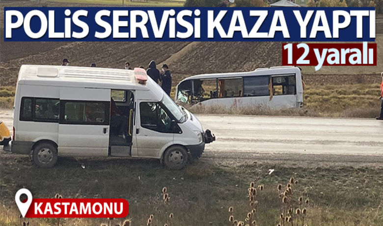 Kastamonu'da polis memurlarını taşıyanmidibüs kaza yaptı: 12 yaralı - Kastamonu’nun Seydiler ilçesinde polis memurlarını taşıyan midibüs kaza yaptı. Kazada polis memurlarının da arasında olduğu 12 kişi yaralandı.