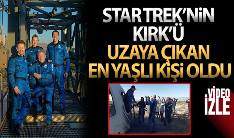 Star Trek'in Kaptan Kirk'ü uzayaçıkan en yaşlı kişi oldu - Dünyaca ünlü bilimkurgu dizisi Star Trek’te Kaptan Kirk’ü canlandıran usta oyuncu William Shatner, Jeff Bezos’un sahibi olduğu uzay araştırmaları şirketi Blue Origin'e ait roket ile uzaya çıktı. Blue Origin, yaklaşık 3 ay sonra uzaya ikinci turistik uçuşunu gerçekleştirdi.