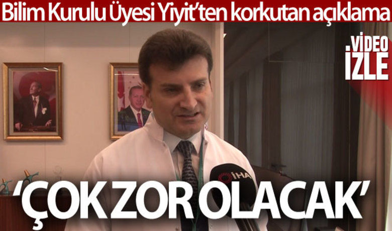 Bilim Kurulu Üyesi Yiyit'tenkorkutan açıklama: 'Çok zor olacak' - Sağlık Bakanlığı Koronavirüs Bilim Kurulu Üyesi ve Başakşehir Çam ve Sakura Şehir Hastanesi Başhekimi Prof. Dr. Nurettin Yiyit, salgına ilişkin değerlendirmelerde bulundu. Yiyit, “Bu sonbahar sadece koronayla yaşamayacağız beraberinde diğer üst solunum yolu enfeksiyonları da hayatımızın bir gerçeği olacak. İkisi bir arada olacağı için bunu ayırt etmemiz çok zor olacak. Yine kapanmalar, sınırlamalar istemiyorsak biraz daha sabretmemiz lazım" dedi.