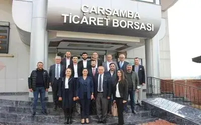Çarşamba Ticaret Borsası partilileri ağırladı

