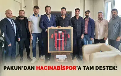 Pakun’dan Hacınabispor’a Tam Destek