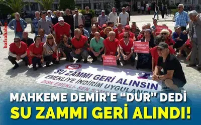 Samsun’da Su Zammı İptal Edildi!
