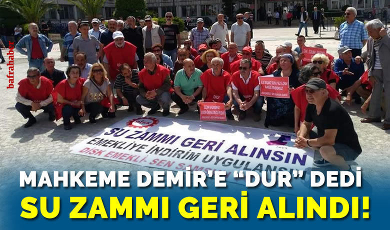 Samsun’da Su Zammı İptal Edildi!