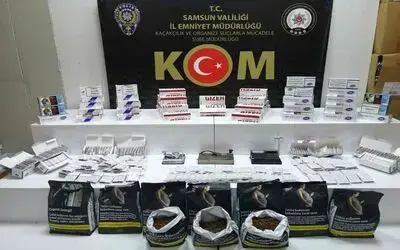 Samsun’da 19 bin 600 adet kaçak makaron ele geçirildi
