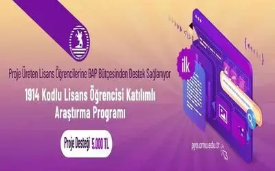 OMÜ’den proje üreten lisans öğrencilerine maddi destek
