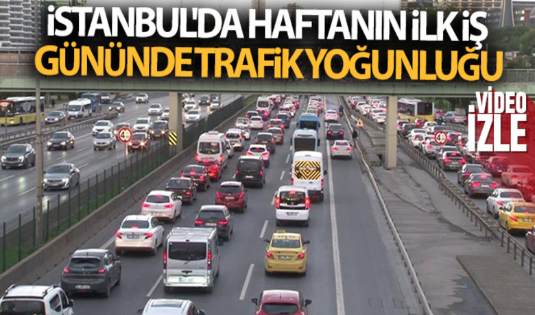 İstanbul'da haftanın ilkiş gününde trafik yoğunluğu - İstanbul'da haftanın ilk iş gününde erken saatlerden itibaren D-100 karayolunda trafik yoğunluğu başladı.