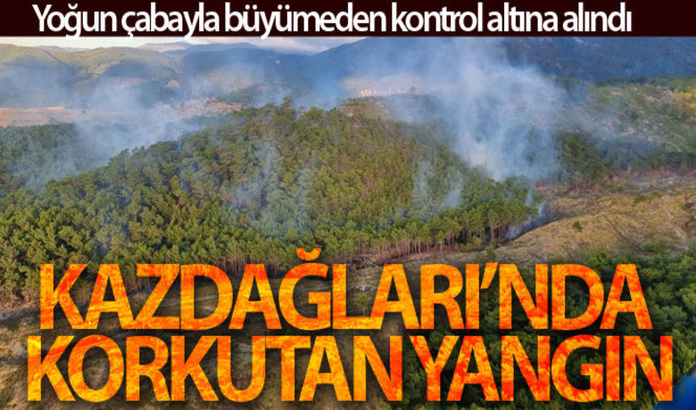 Kazdağları'ndaki yangın kontrol altına alındı - Balıkesir'in Edremit ilçesindeki Kazdağları'nda sabah saatlerinde çıkan yangın kontrol altına alındı.
