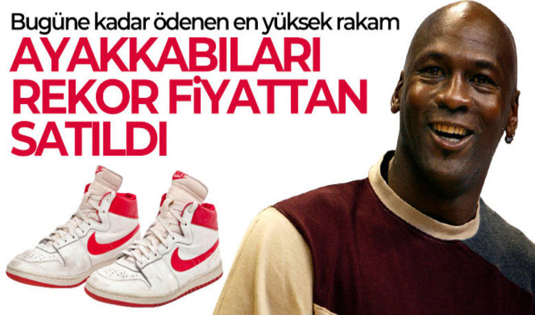Michael Jordan'ın ayakkabıları 1.47milyon dolara rekor fiyattan satıldı - Basketbolun efsane ismi Michael Jordan'ın ayakkabıları giydiği bir spor ayakkabı, açık arttırmada 1.47 milyon dolara rekor fiyattan satıldı.