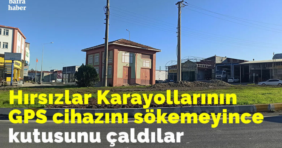 Hırsızlar GPS cihazını sökemeyince kutusunu çaldılar