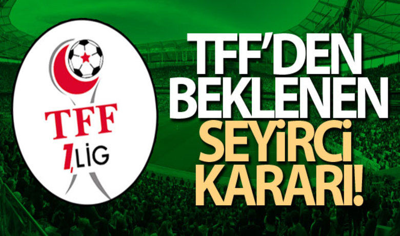 TFF açıkladı, seyirci kısıtlaması kalkıyor - Türkiye Futbol Federasyonu (TFF), 9 Kasım itibarıyla profesyonel liglerdeki stadyumlara yüzde 100 seyirci alınması kararı alındığını açıkladı.