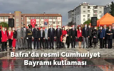 Bafra’da Resmi Cumhuriyet Bayramı Kutlaması