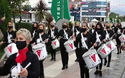 Cumhuriyet Kadınları Bandosu’dan 29 Ekim gösterisi

