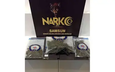 Samsun’da esrarla yakalanan 3 kişi gözaltına alındı
