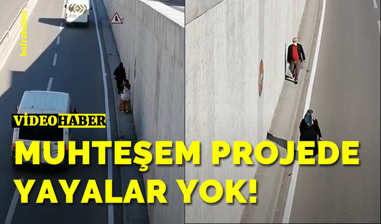Manset muhtesem projede yayalar yok