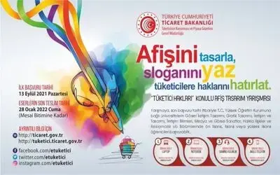 “Tüketici Hakları” konulu afiş tasarım yarışmasına davet
