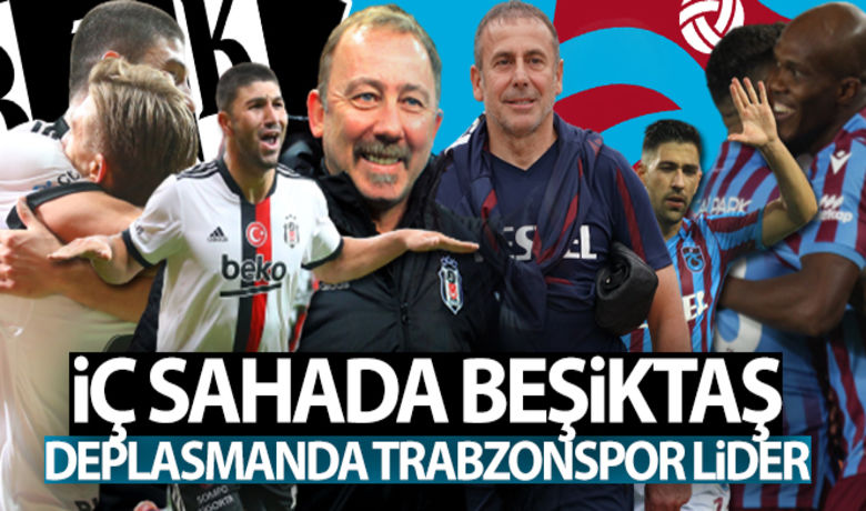 Biri evinde, biri dışarda yenilgisiz - Süper Lig'de, iç saha lideri Beşiktaş ile dış saha lideri Trabzonspor karşı karşıya gelecek.