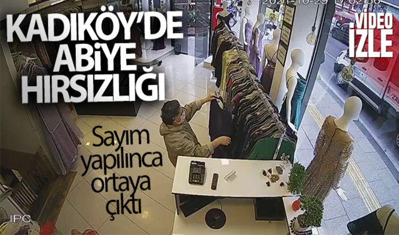 Kadıköy'de abiye hırsızlığı kamerada - Kadıköy’de bir giyim mağazasına müşteri olarak giriş yapan kadın, reyondan aldığı 600 lira değerindeki abiye elbiseyi çantasına koyarak çaldıktan sonra kayıplara karıştı. Yaşanan o anlar saniye saniye güvenlik kamerasına yansıdı.