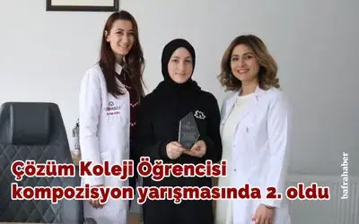 Çözüm Koleji Öğrencisi Kompozisyon Yarışmasında 2. Oldu