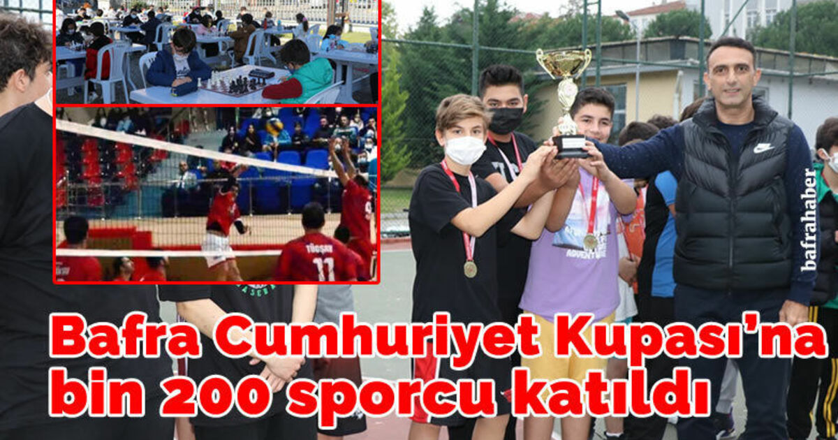 Bafra Cumhuriyet Kupası’na bin 200 sporcu katıldı