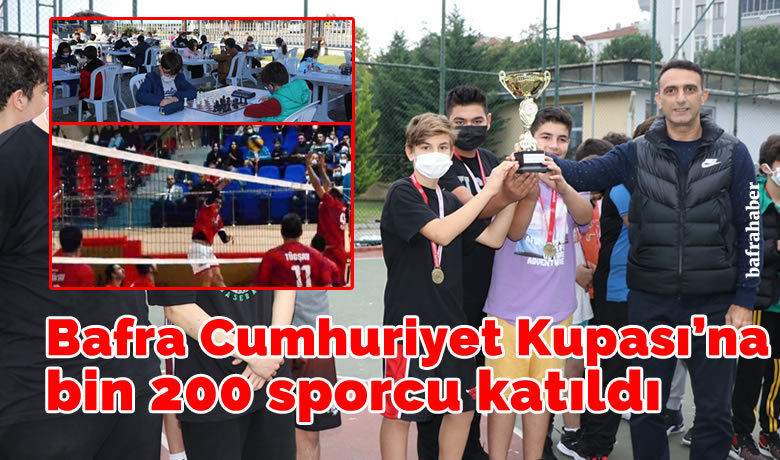 Bafra Cumhuriyet Kupası’na bin 200 sporcu katıldı