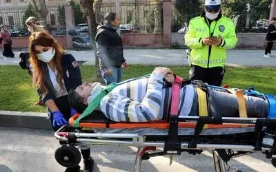 Trafik kazasında 1 motosiklet sürücüsü yaralandı
