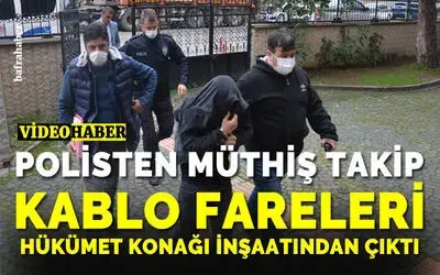 Kablo fareleri Hükümet Konağı inşaatından çıktı!