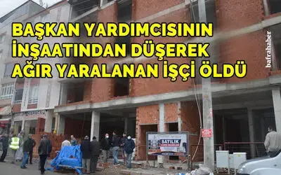 Bafra'da İnşaattan Düşen İşçi Öldü!