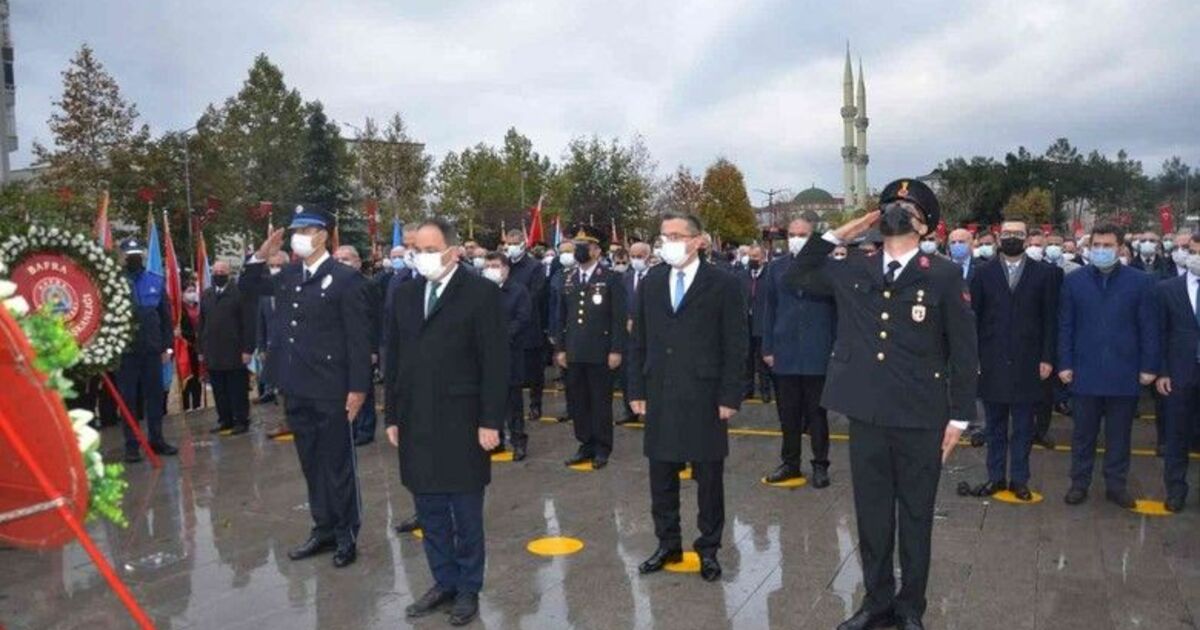 Bafra’da 10 Kasım Atatürk’ü anma töreni