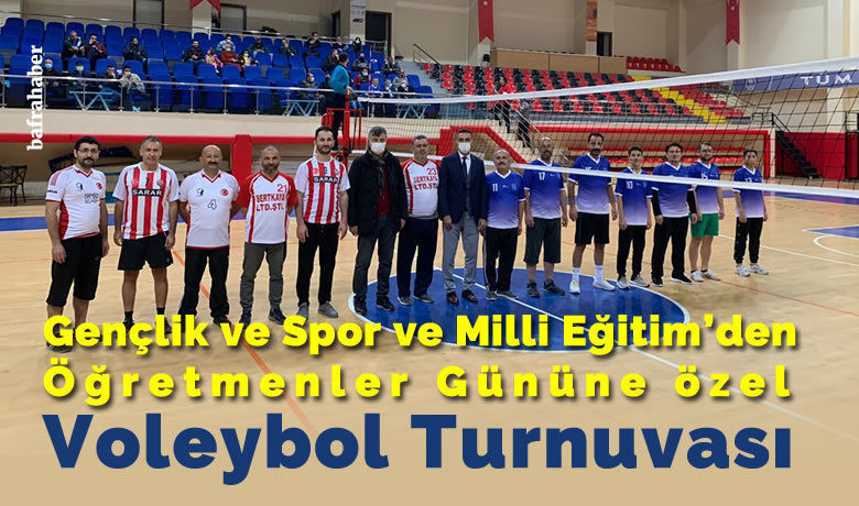 Bafra’da Öğretmenler Gününe Özel Voleybol Turnuvası