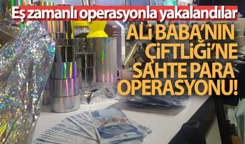 Ali Babanın Çiftliğine 'sahte para' operasyonu - Ankara’nın Gölbaşı ilçesinde, Ali Babanın Çiftliği ismini verdikleri arazide sahte para basan 11 çete üyesi yakalandı.