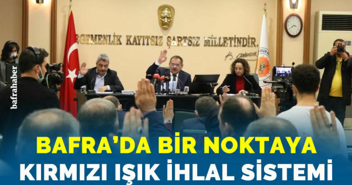 Bafra'da bir noktaya kırmızı ışık ihlal sistemi kurulacak