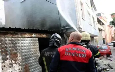 Yangında facianın eşiğinden dönüldü

